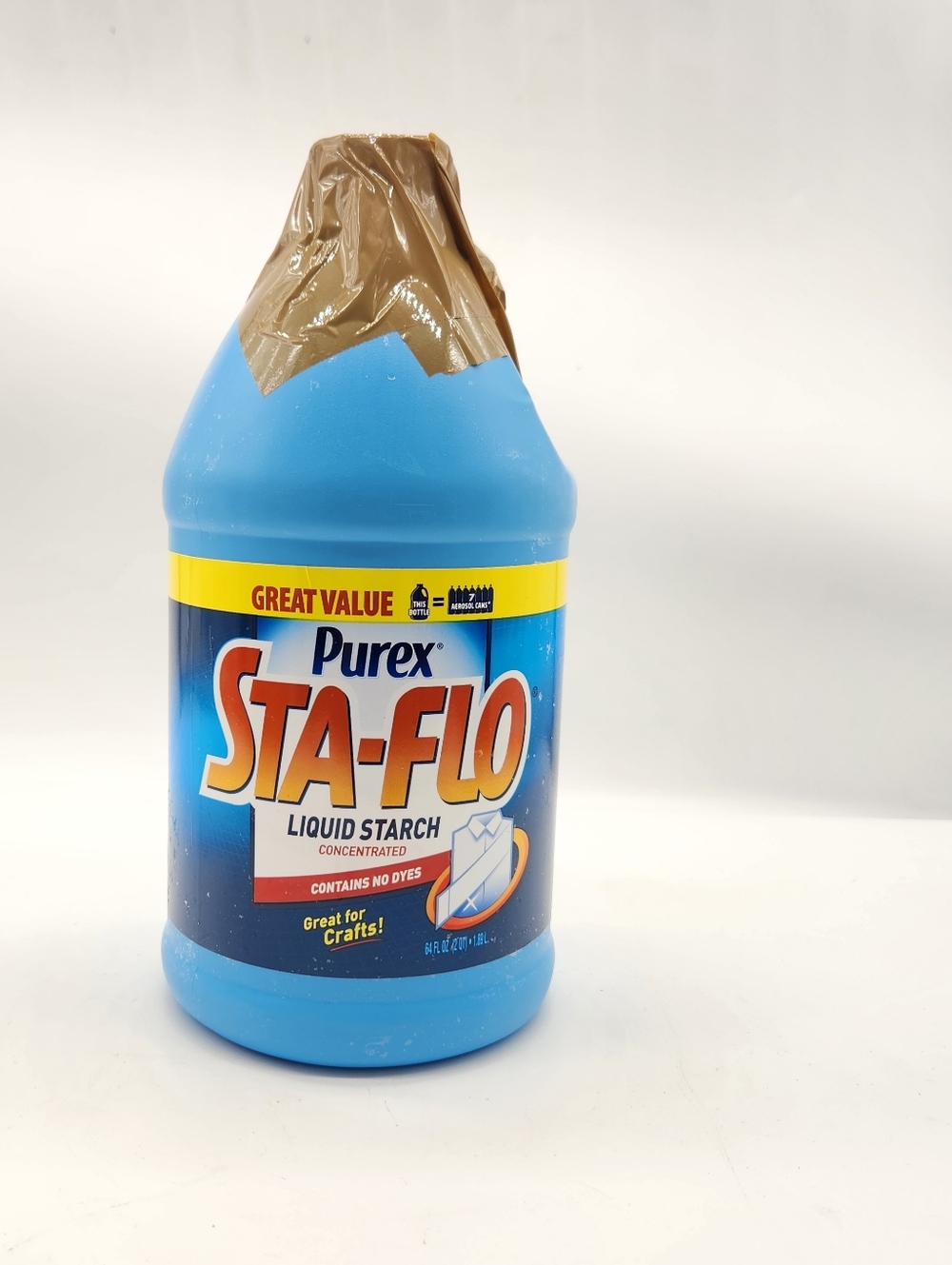 PUREX Sta-Flo Concentrated Liquid Starch 64 oz Great For Crafts Quilting Laundry